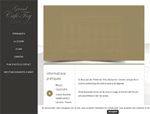 Tablet Screenshot of grandcafefoy.com